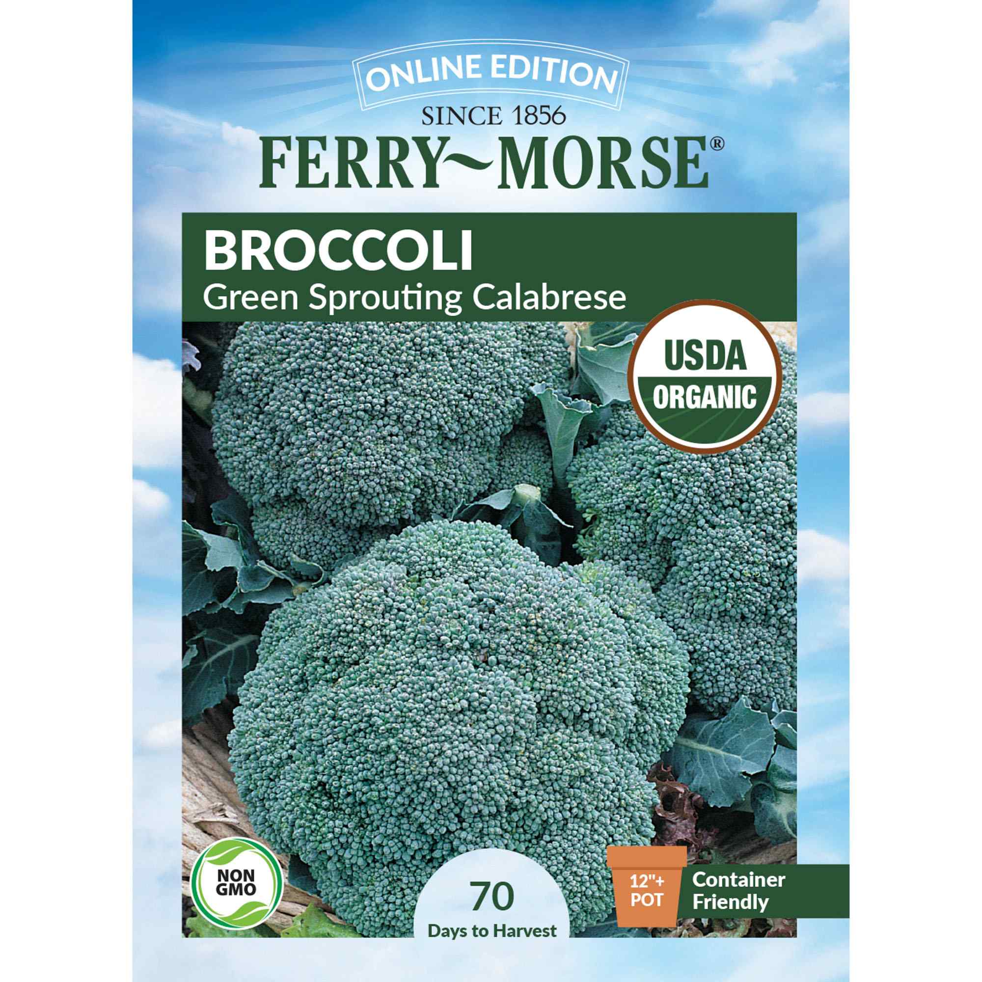 Ferry-Morse broccoli green sprouting calabrese seed packet